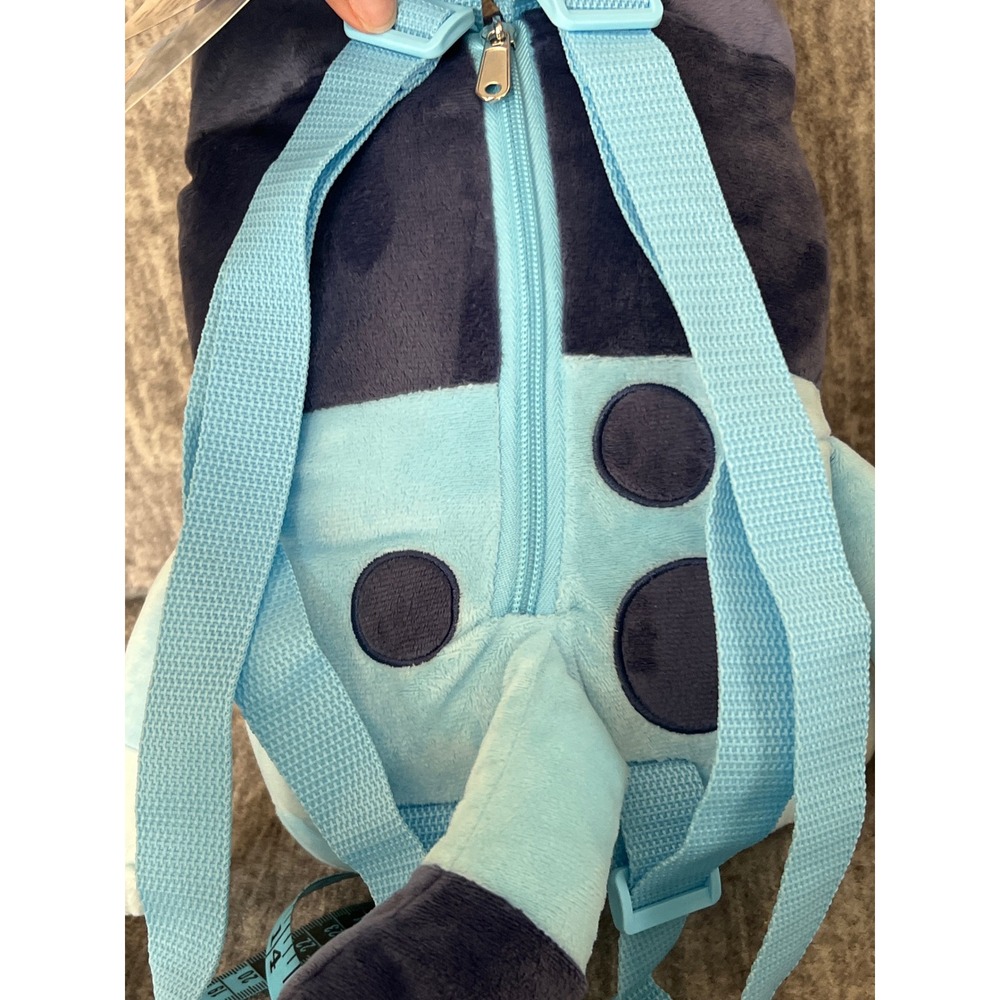 Bluey Plush Backpack Kids Fun Blue Dog Character Bag Accessory Innovations NWT - Picture 4 of 7